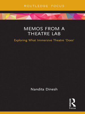 cover image of Memos from a Theatre Lab